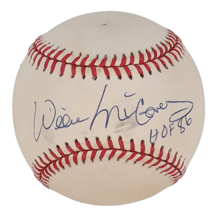 Willie McCovey Signed ONL Baseball Inscribed "HOF 86" (JSA) at PristineAuction.com Willie McCovey Signed ONL Baseball Inscribed "HOF 86" (JSA) at PristineAuction.com