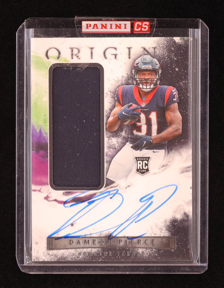 Dameon Pierce 2022 Panini Origins #185 JSY AU EXCH RC at PristineAuction.com Dameon Pierce 2022 Panini Origins #185 JSY AU EXCH RC at PristineAuction.com