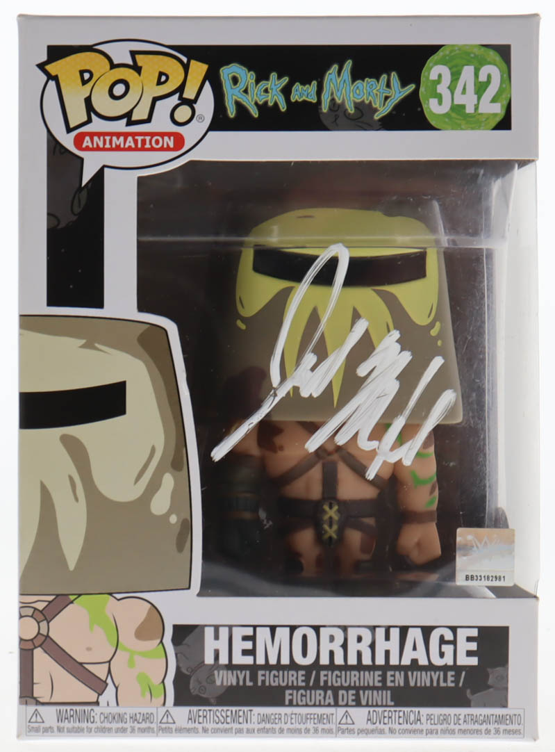 Joel McHale Signed "Rick and Morty" #342 Hemorrhage Funko Pop! Vinyl Figure (PSA) at PristineAuction.com Joel McHale Signed "Rick and Morty" #342 Hemorrhage Funko Pop! Vinyl Figure (PSA) at PristineAuction.com