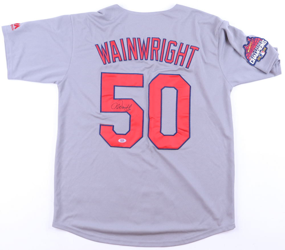 Adam Wainwright Signed Jersey (PSA) at PristineAuction.com Adam Wainwright Signed Jersey (PSA) at PristineAuction.com