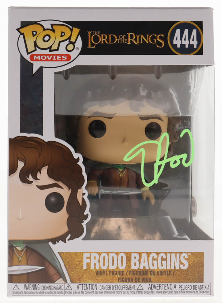 Elijah Wood Signed "The Lord of the Rings" #444 Frodo Baggins Funko Pop! Vinyl Figure (PSA) at PristineAuction.com Elijah Wood Signed "The Lord of the Rings" #444 Frodo Baggins Funko Pop! Vinyl Figure (PSA) at PristineAuction.com