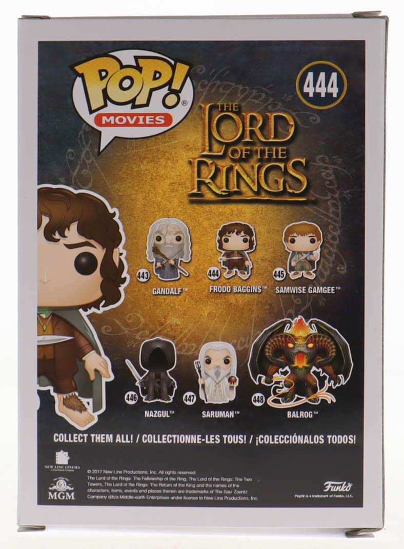 Elijah Wood Signed "The Lord of the Rings" #444 Frodo Baggins Funko Pop! Vinyl Figure (PSA) at PristineAuction.com Elijah Wood Signed "The Lord of the Rings" #444 Frodo Baggins Funko Pop! Vinyl Figure (PSA) at PristineAuction.com