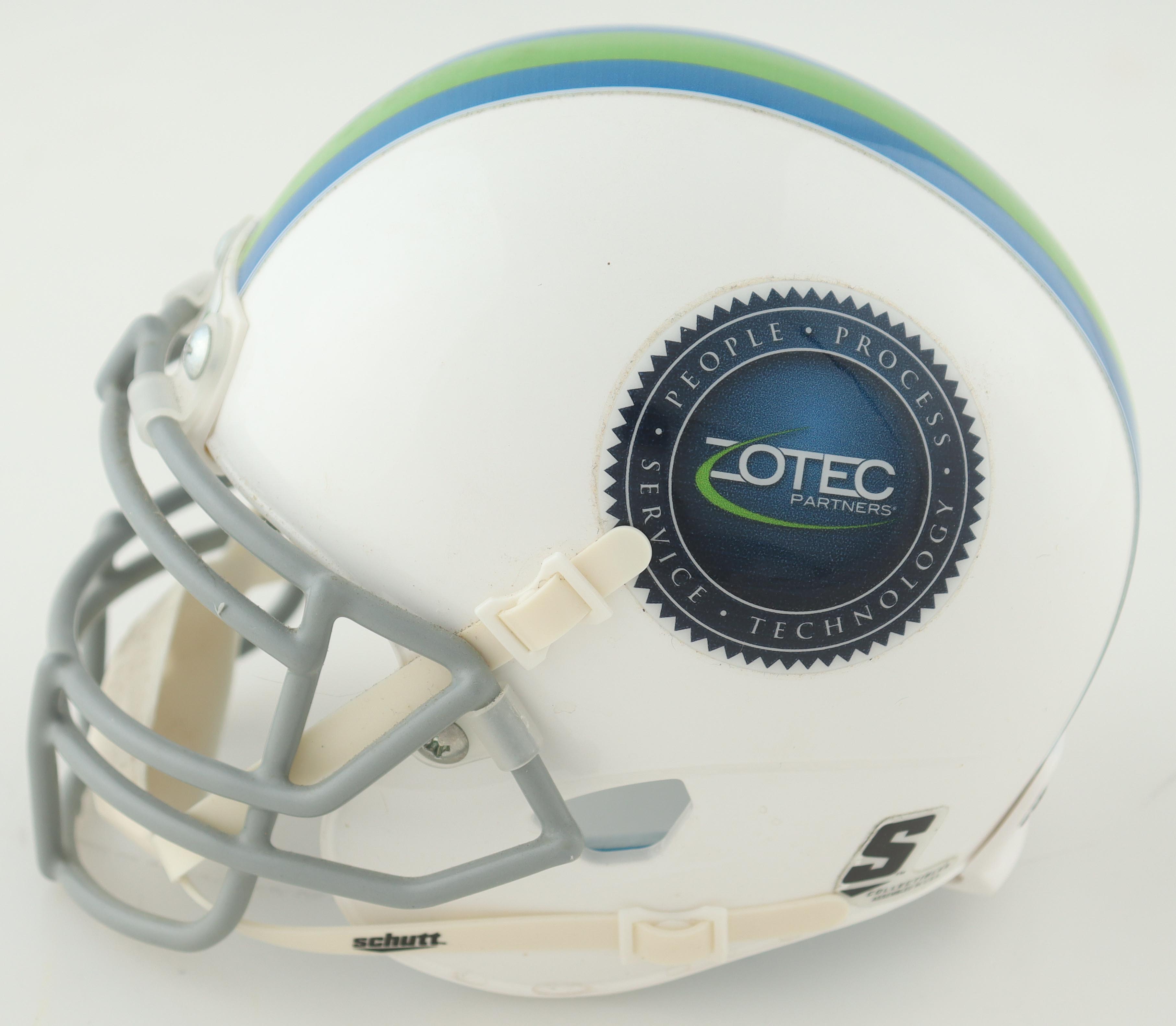 Lou Holtz Signed Zotec Logo Mini Helmet (JSA) at PristineAuction.com Lou Holtz Signed Zotec Logo Mini Helmet (JSA) at PristineAuction.com
