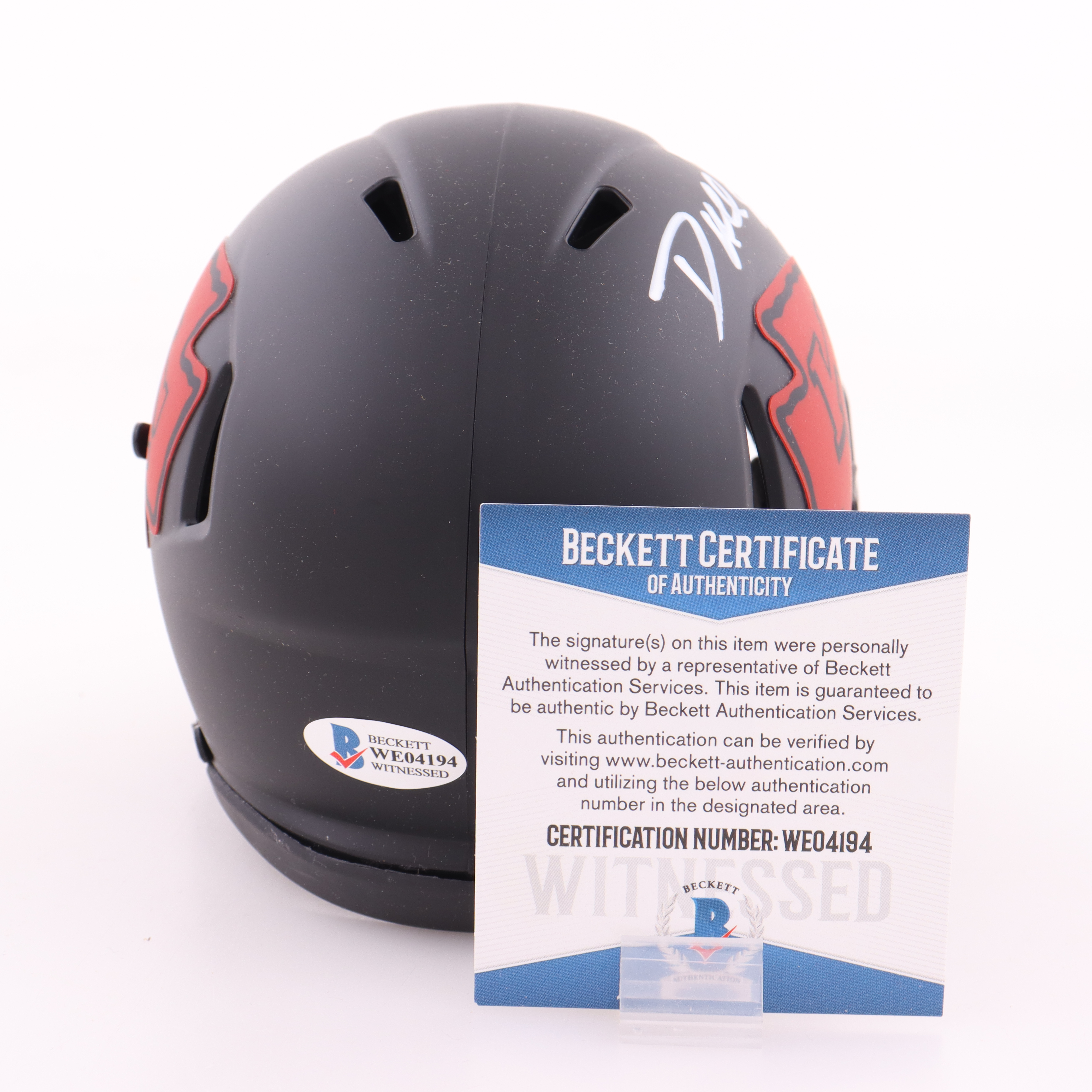 Dante Hall Signed Chiefs Eclipse Alternate Speed Mini Helmet (Beckett) at PristineAuction.com Dante Hall Signed Chiefs Eclipse Alternate Speed Mini Helmet (Beckett) at PristineAuction.com