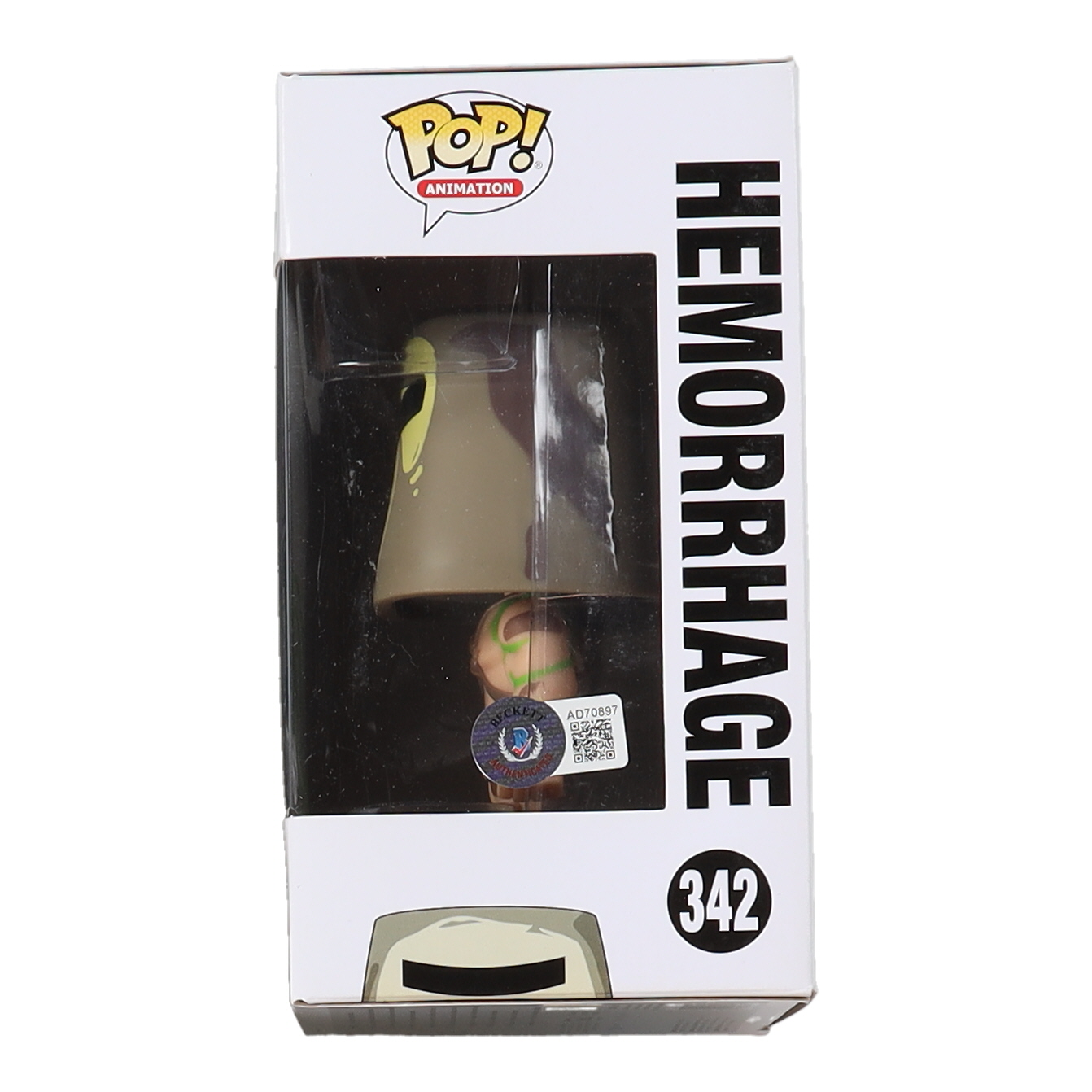Kyle Starks Signed "Rick and Morty" #342 Hemorrhage Funko Pop! Vinyl Figure with Sketch (Beckett) at PristineAuction.com Kyle Starks Signed "Rick and Morty" #342 Hemorrhage Funko Pop! Vinyl Figure with Sketch (Beckett) at PristineAuction.com