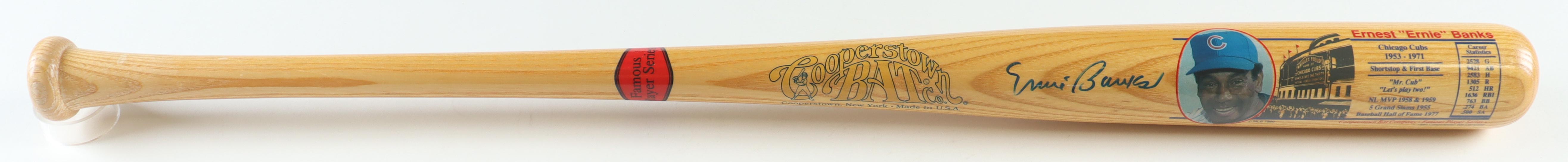 Ernie Banks Signed Cooperstown Bat Co. Baseball Bat (JSA) at PristineAuction.com Ernie Banks Signed Cooperstown Bat Co. Baseball Bat (JSA) at PristineAuction.com
