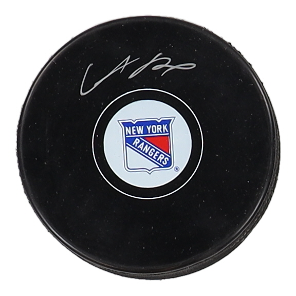Adam Fox Signed Rangers Logo Puck (Fanatics) at PristineAuction.com Adam Fox Signed Rangers Logo Puck (Fanatics) at PristineAuction.com