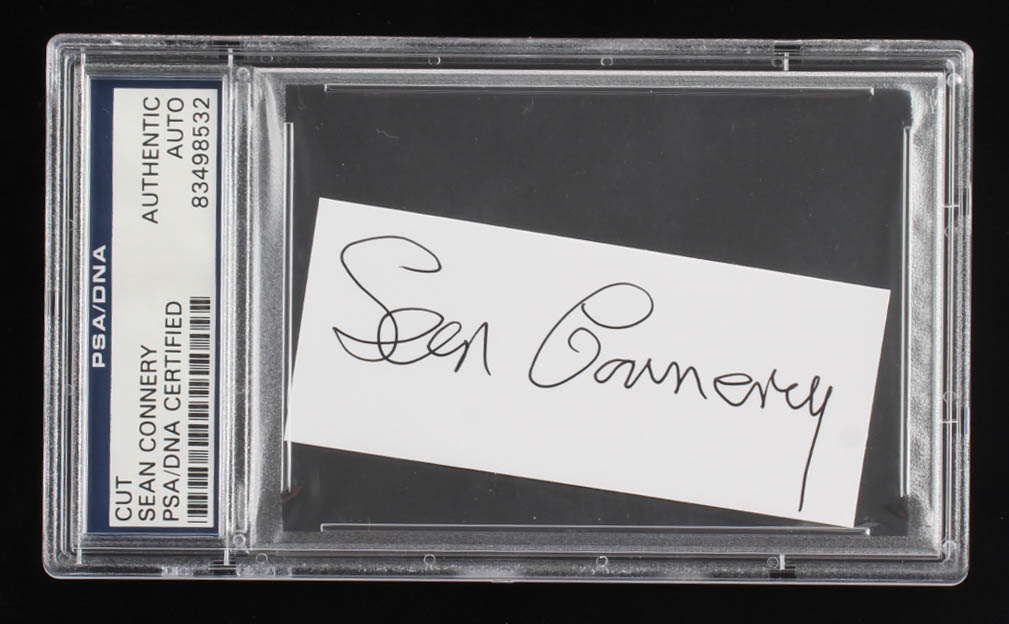 Sean Connery Signed Cut (PSA) at PristineAuction.com Sean Connery Signed Cut (PSA) at PristineAuction.com