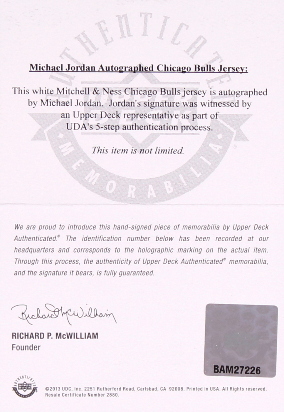 Michael Jordan Signed Bulls Jersey (UDA COA) at PristineAuction.com Michael Jordan Signed Bulls Jersey (UDA COA) at PristineAuction.com