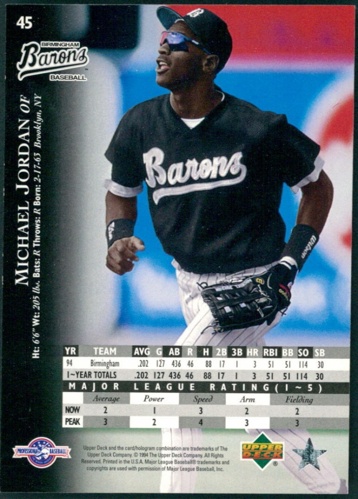 1995 upper deck michael jordan