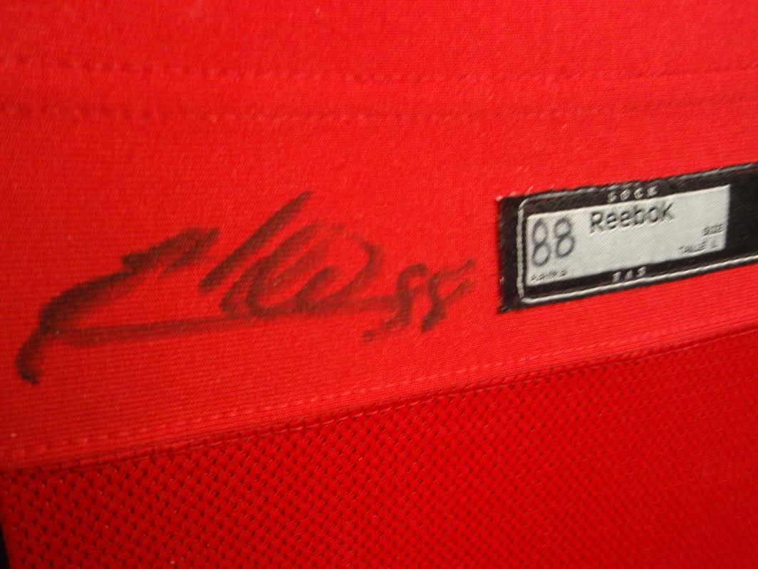 Patrick Kane Signed Blackhawks 35x43 Custom Framed Game-Used Sock Display (JSA LOA) at PristineAuction.com Patrick Kane Signed Blackhawks 35x43 Custom Framed Game-Used Sock Display (JSA LOA) at PristineAuction.com