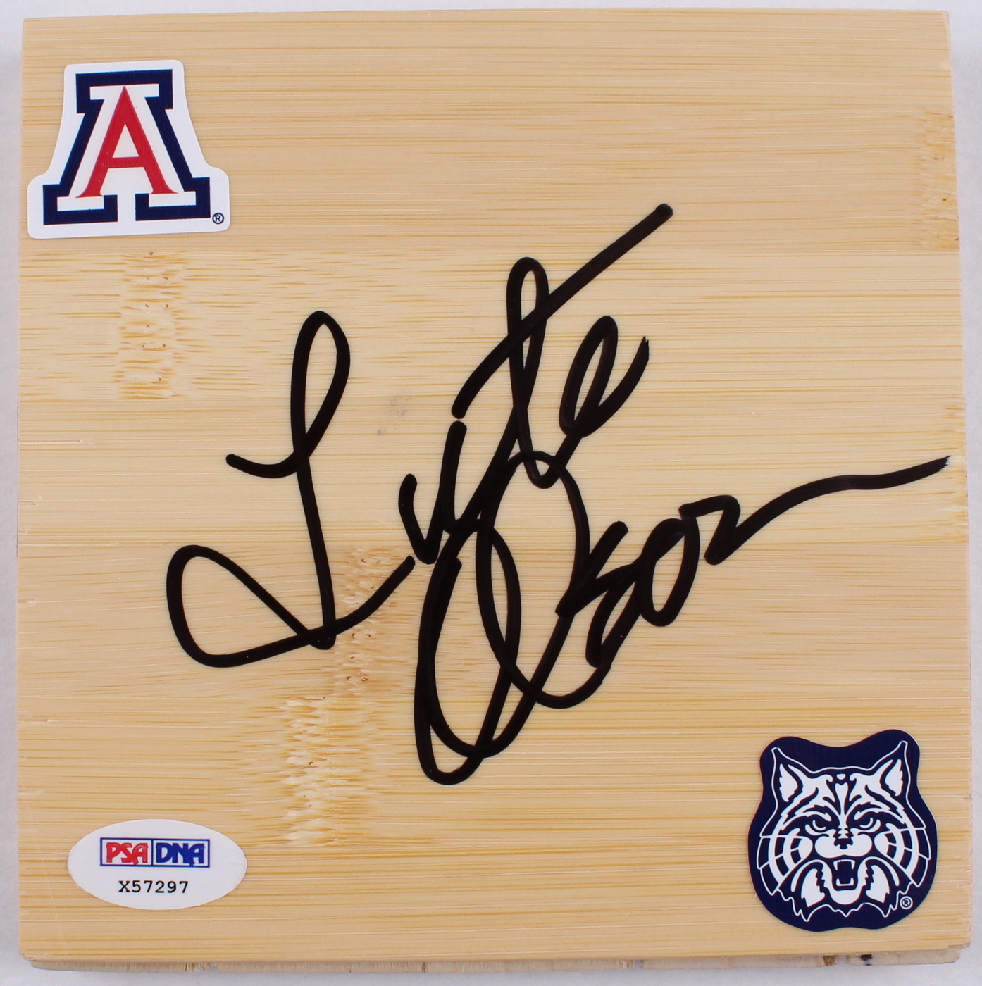 Lute Olson Signed 5x5 Floor Board (JSA COA) at PristineAuction.com Lute Olson Signed 5x5 Floor Board (JSA COA) at PristineAuction.com