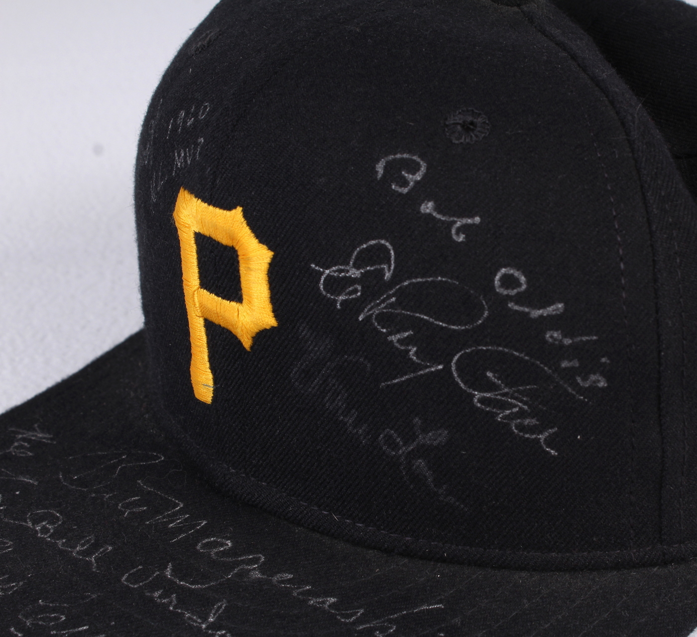 1960 Team-Signed Pittsburgh Pirates Hat with (9) Signatures Including Bob Friend, Roy Face, Gino Cimoli, Bill Mazeroski, Dick Groat, Vernon Law, Bob Oldis, Hal Smith & Bill Verdon (JSA ALOA) at PristineAuction.com 1960 Team-Signed Pittsburgh Pirates Hat with (9) Signatures Including Bob Friend, Roy Face, Gino Cimoli, Bill Mazeroski, Dick Groat, Vernon Law, Bob Oldis, Hal Smith & Bill Verdon (JSA ALOA) at PristineAuction.com