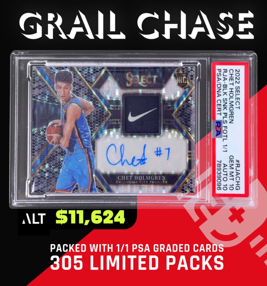 Mints Presents Grail Chase Series 5 The Golden Chalice Sports Card