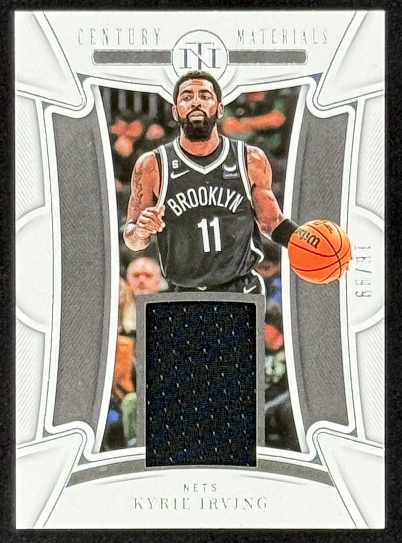 Kyrie Irving 2022-23 Panini National Treasures Century Materials #5 #16/99 at PristineAuction.com Kyrie Irving 2022-23 Panini National Treasures Century Materials #5 #16/99 at PristineAuction.com