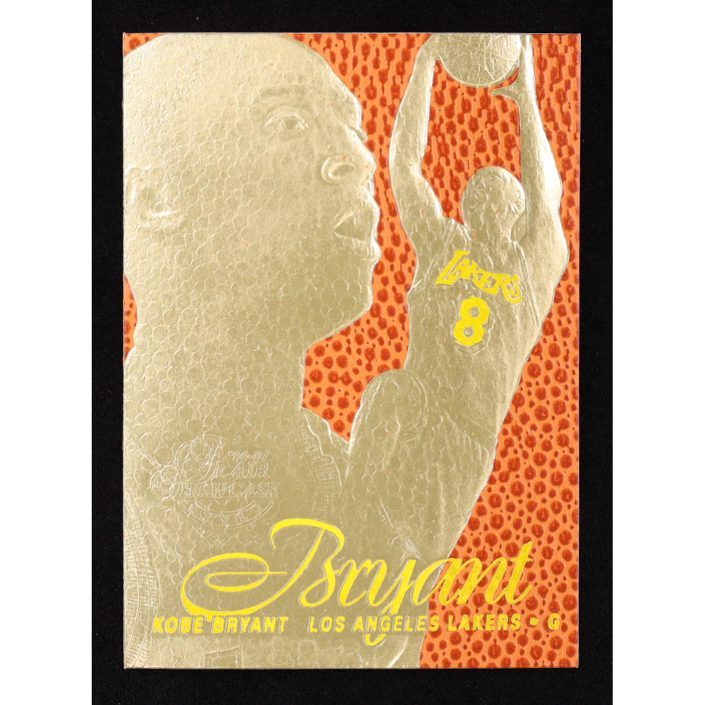 Kobe Bryant 1996-97 Fleer Flair Showcase Legacy Feel the Game Yellow 23KT Gold RC at PristineAuction.com