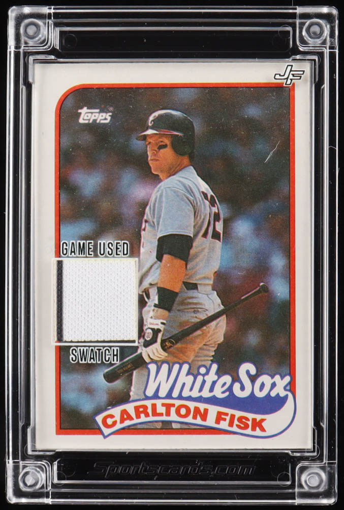 Carlton Fisk 2022 Jersey Fusion Game Used Swatch #CF91 at PristineAuction.com Carlton Fisk 2022 Jersey Fusion Game Used Swatch #CF91 at PristineAuction.com