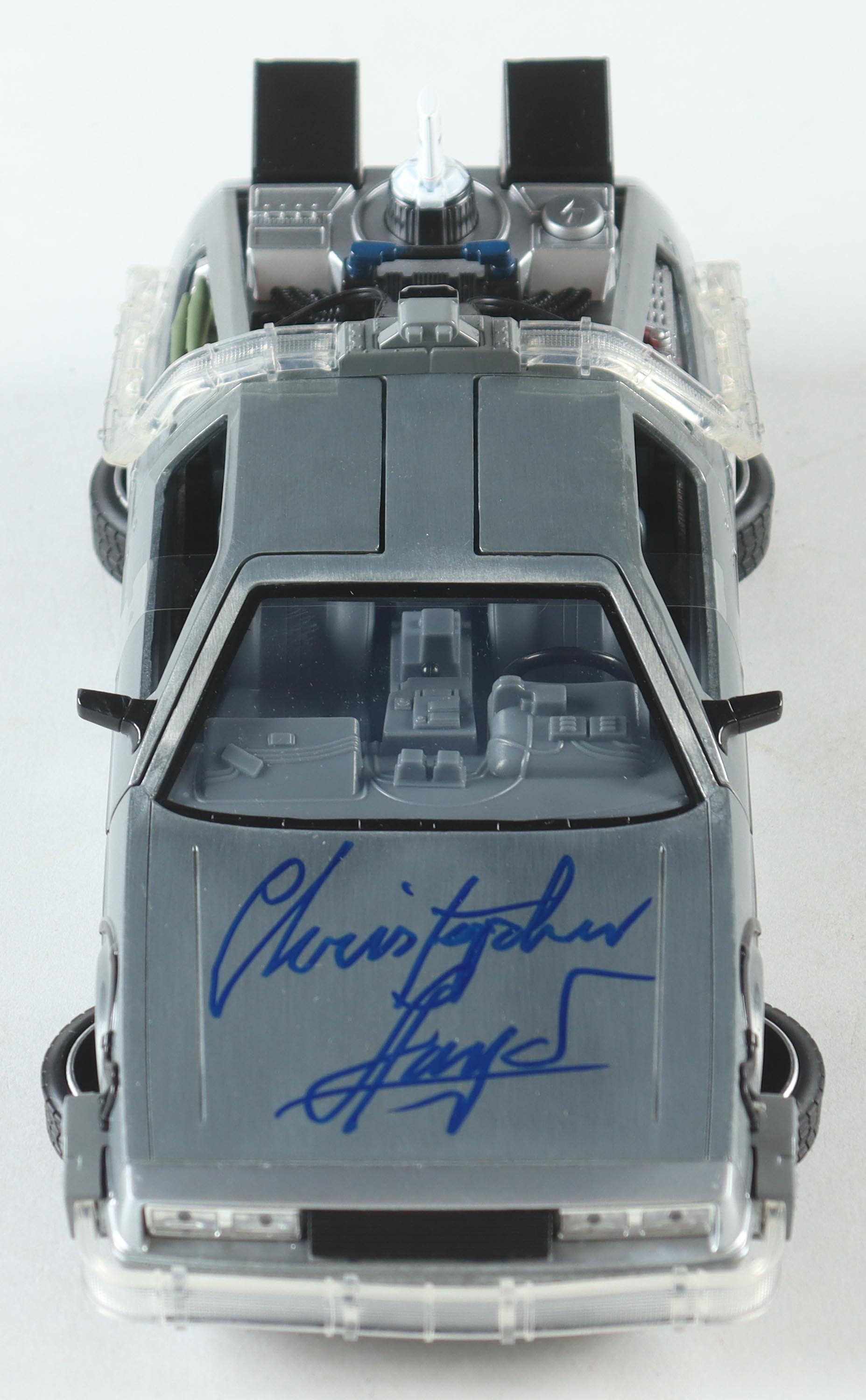 Christopher Lloyd Signed "Back to the Future" DeLorean Time Machine 1:24 Scale Die-Cast Car (Beckett) at PristineAuction.com Christopher Lloyd Signed "Back to the Future" DeLorean Time Machine 1:24 Scale Die-Cast Car (Beckett) at PristineAuction.com