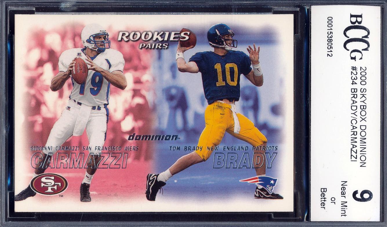 Tom Brady 2000 SkyBox Dominion #234 RC (BCCG 9) at PristineAuction.com Tom Brady 2000 SkyBox Dominion #234 RC (BCCG 9) at PristineAuction.com