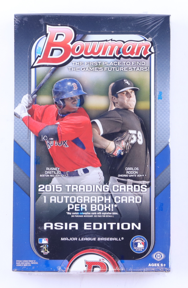2015 Bowman Baseball Hobby Box – Asia Edition with (24) Packs at PristineAuction.com 2015 Bowman Baseball Hobby Box – Asia Edition with (24) Packs at PristineAuction.com