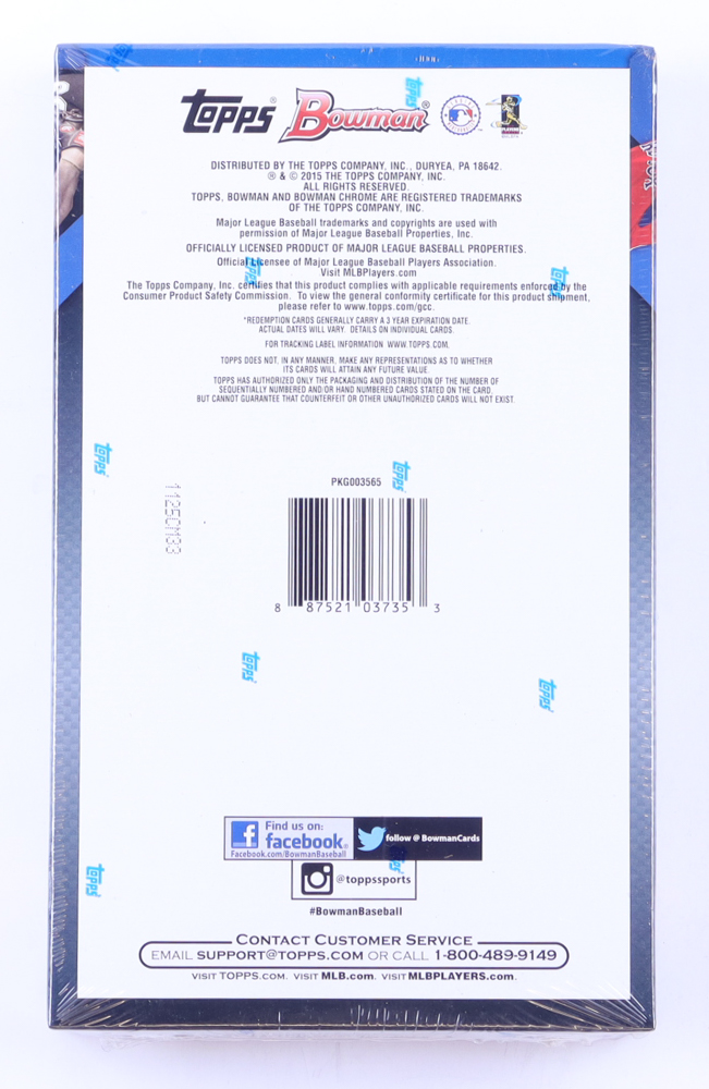 2015 Bowman Baseball Hobby Box – Asia Edition with (24) Packs at PristineAuction.com 2015 Bowman Baseball Hobby Box – Asia Edition with (24) Packs at PristineAuction.com