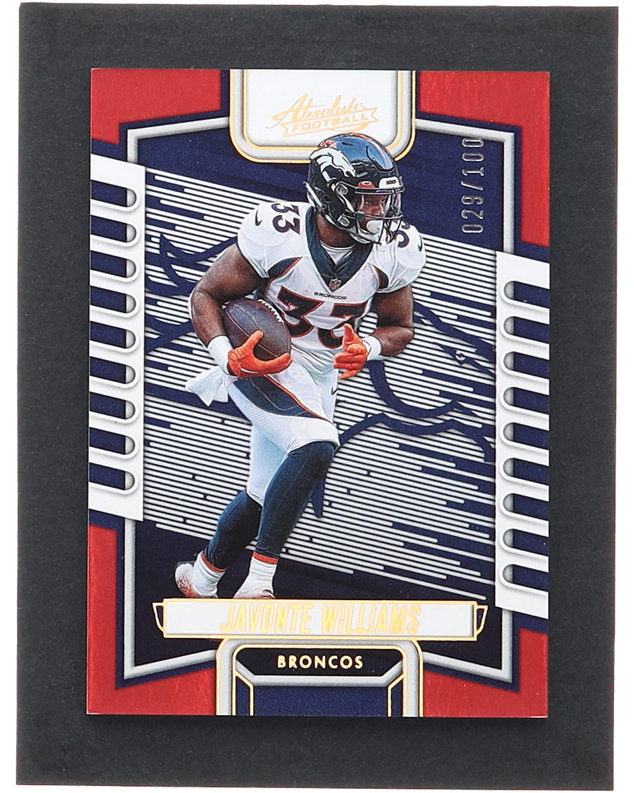 Javonte Williams 2023 Absolute Spectrum Red #54 #29/100 at PristineAuction.com Javonte Williams 2023 Absolute Spectrum Red #54 #29/100 at PristineAuction.com