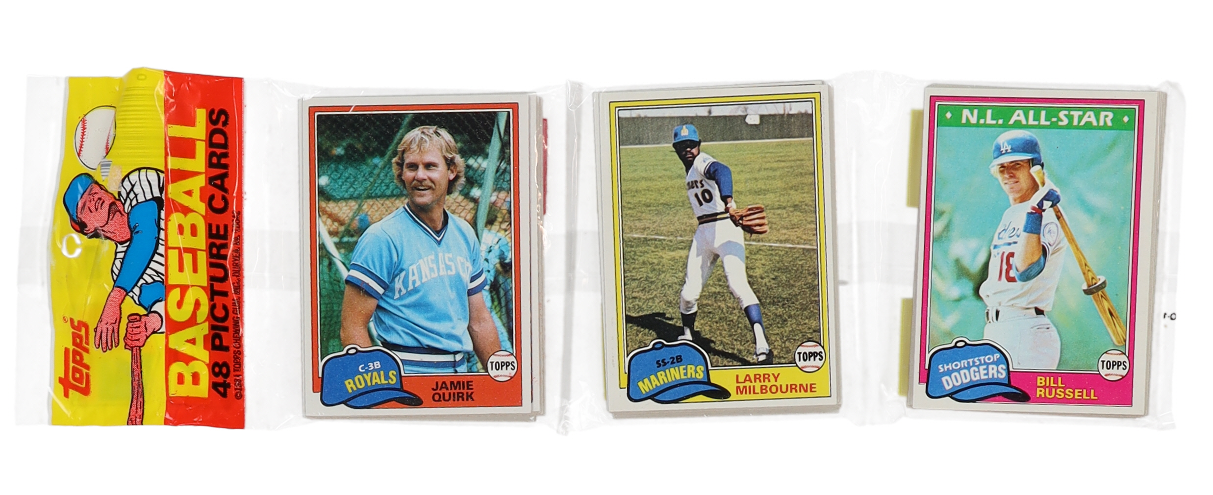 1981 Topps Baseball Rack Pack with (48) Cards at PristineAuction.com 1981 Topps Baseball Rack Pack with (48) Cards at PristineAuction.com