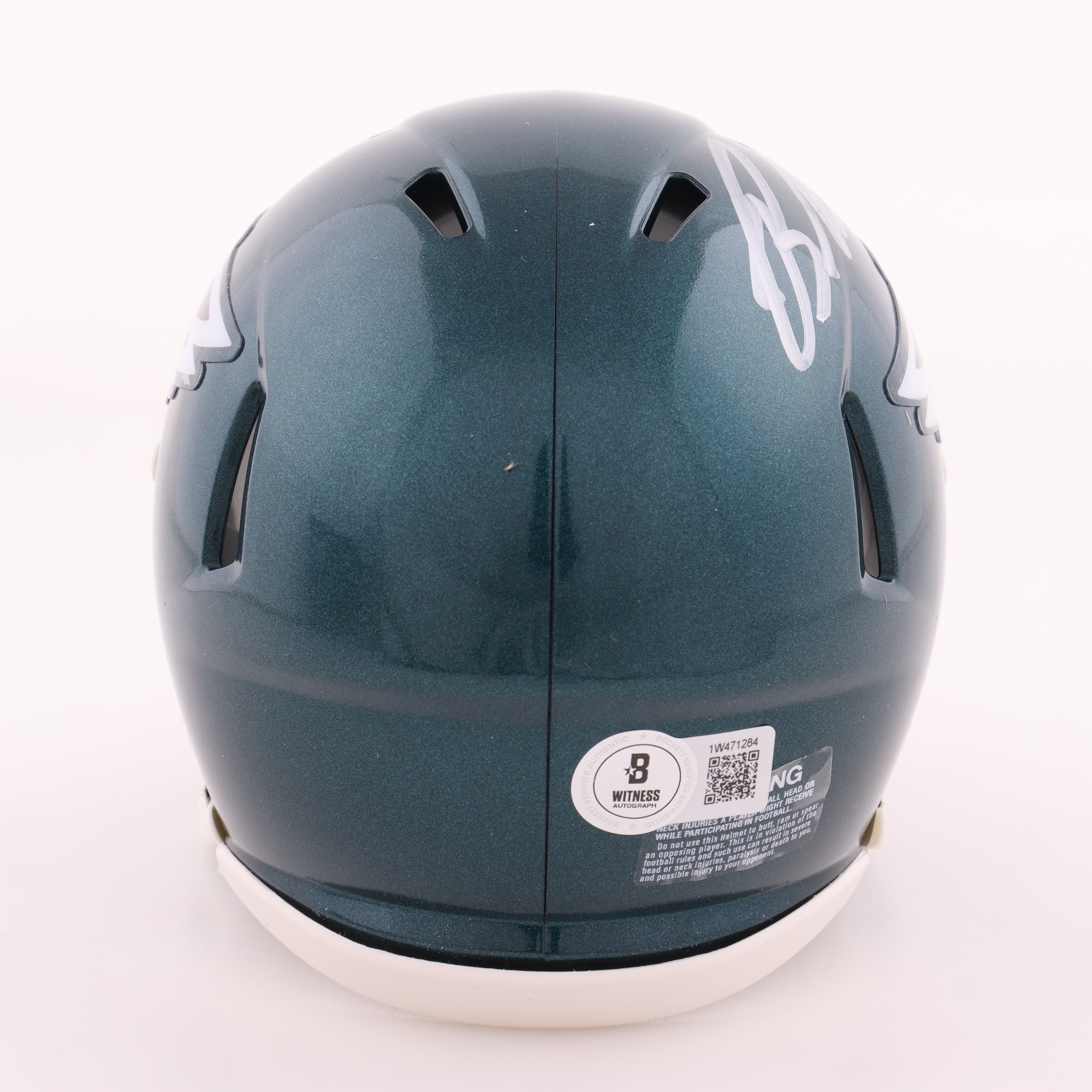 Brandon Graham Signed Eagles Speed Mini Helmet (Beckett) at PristineAuction.com Brandon Graham Signed Eagles Speed Mini Helmet (Beckett) at PristineAuction.com