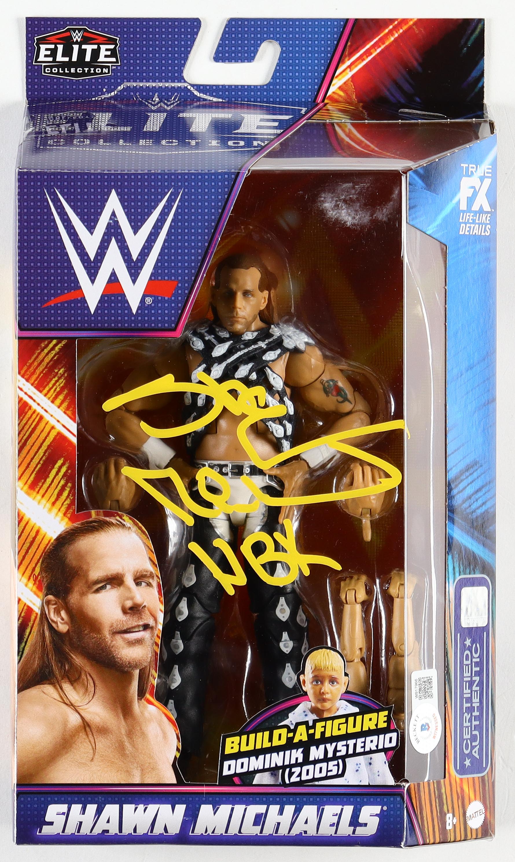 Shawn Michaels Signed WWE Action Figure Inscribed "HBK" (Beckett) at PristineAuction.com Shawn Michaels Signed WWE Action Figure Inscribed "HBK" (Beckett) at PristineAuction.com