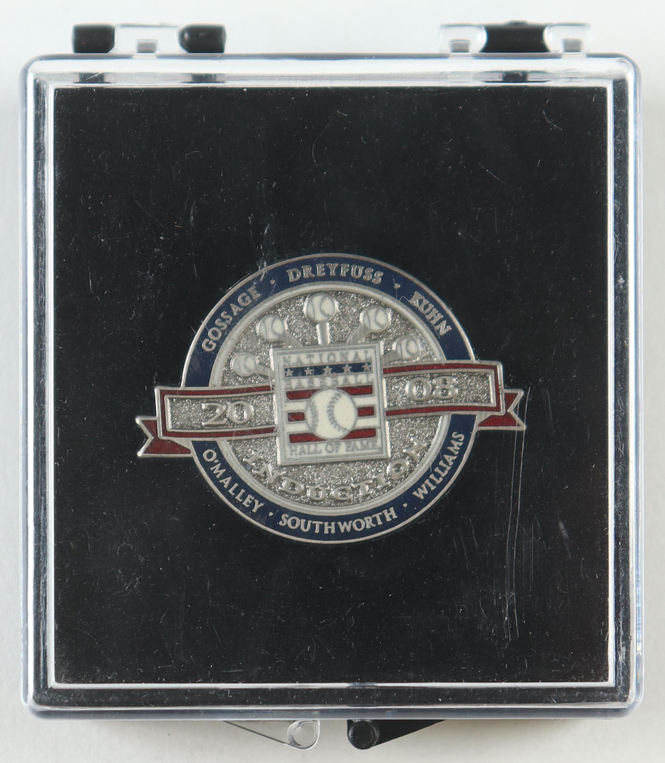 2008 MLB Hall of Fame Induction Press Pin at PristineAuction.com 2008 MLB Hall of Fame Induction Press Pin at PristineAuction.com