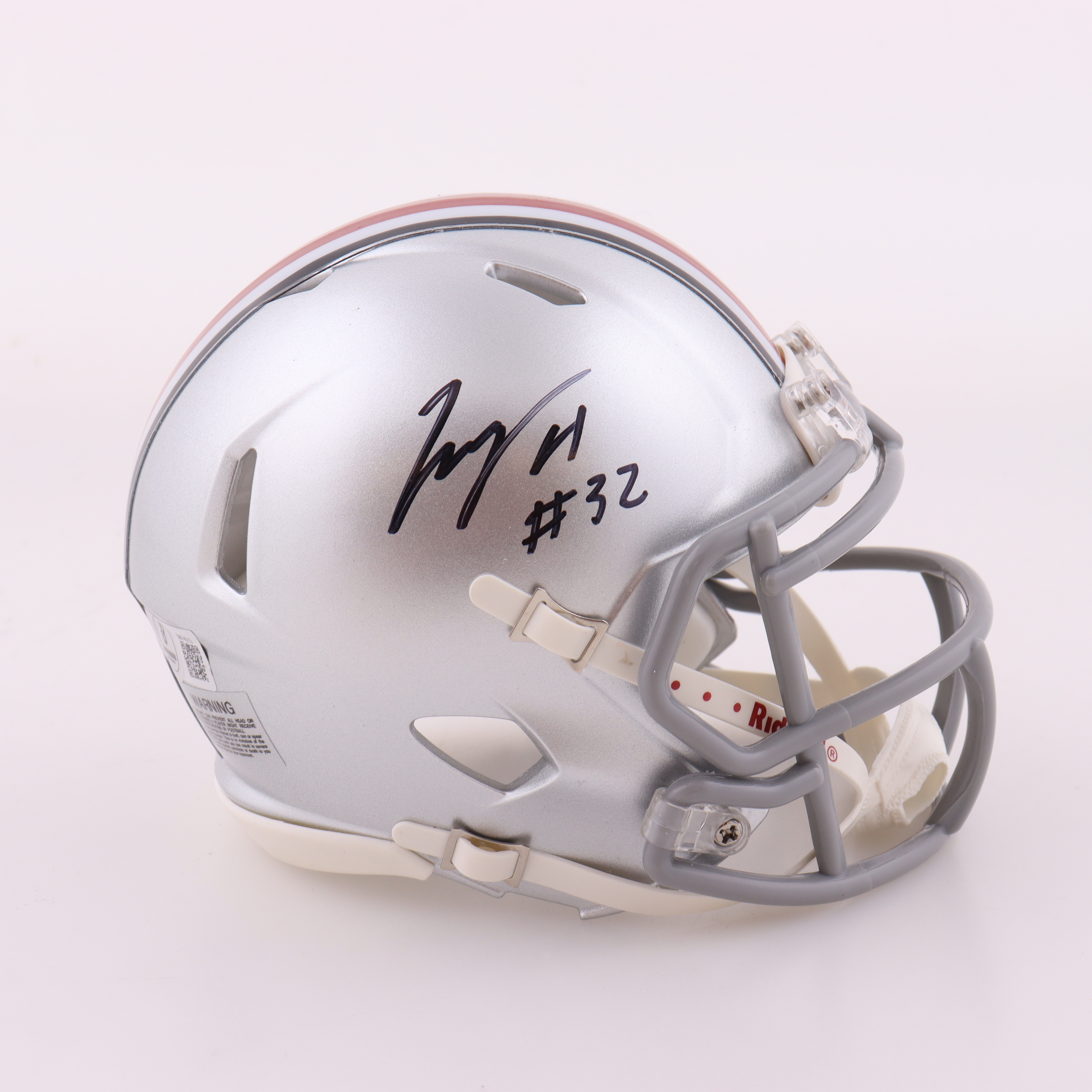TreVeyon Henderson Signed Ohio State Buckeyes Speed Mini Helmet (Beckett) at PristineAuction.com TreVeyon Henderson Signed Ohio State Buckeyes Speed Mini Helmet (Beckett) at PristineAuction.com