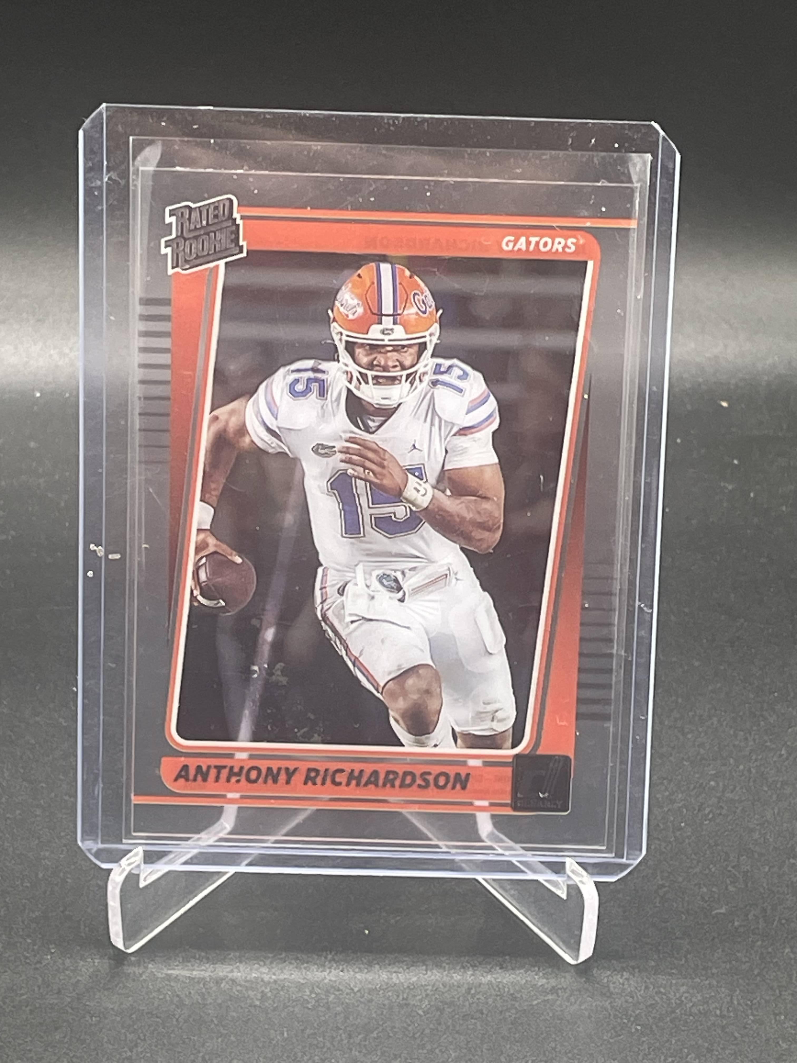 Anthony Richardson 2023 Panini Chronicles Draft Picks Clearly Donruss #50 RR RC at PristineAuction.com Anthony Richardson 2023 Panini Chronicles Draft Picks Clearly Donruss #50 RR RC at PristineAuction.com