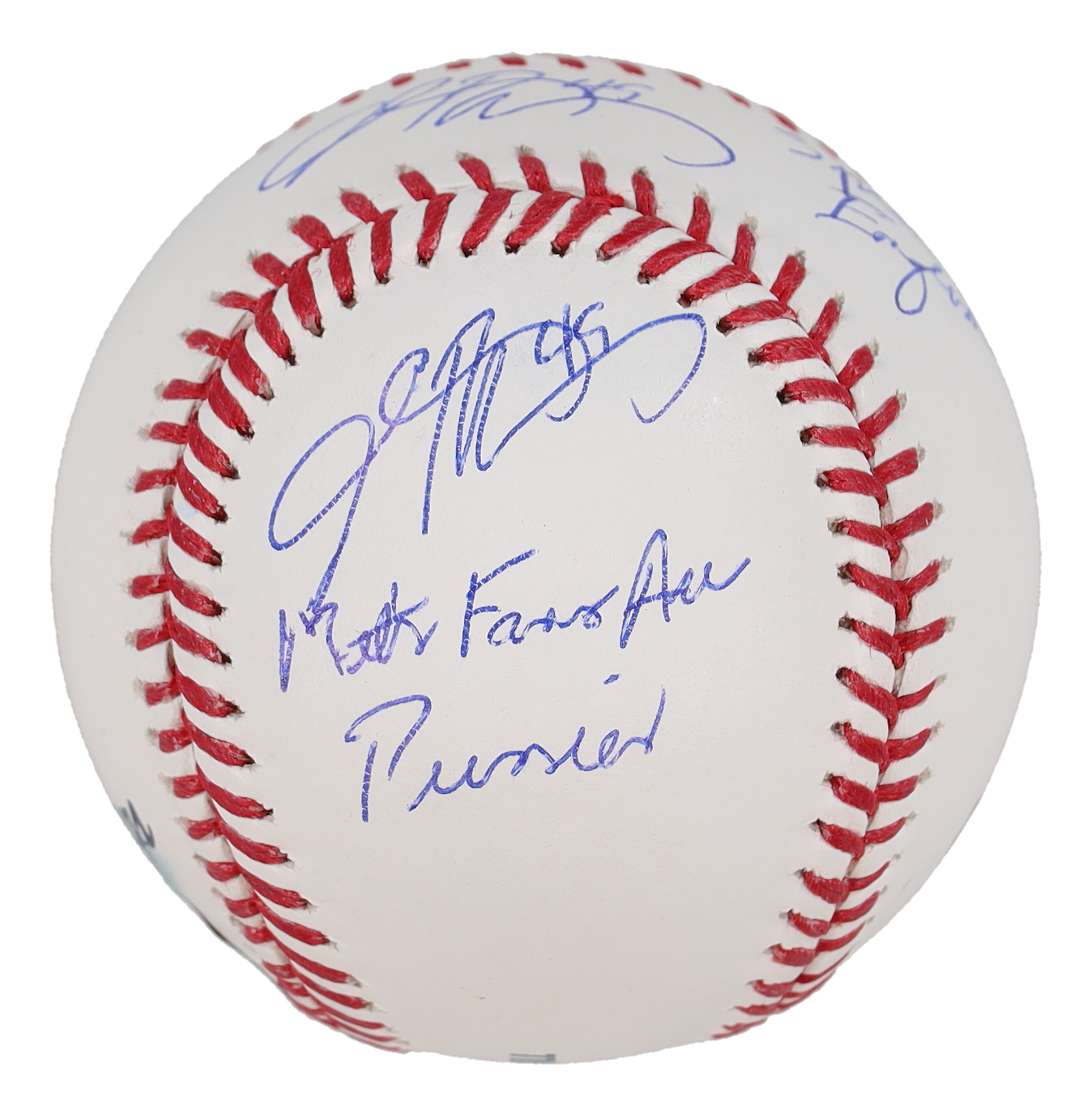 John Rocker Twice-Signed OML Baseball Inscribed "F*** NY!", "Speak English" & "Mets Fans Are P******" (Beckett) at PristineAuction.com John Rocker Twice-Signed OML Baseball Inscribed "F*** NY!", "Speak English" & "Mets Fans Are P******" (Beckett) at PristineAuction.com
