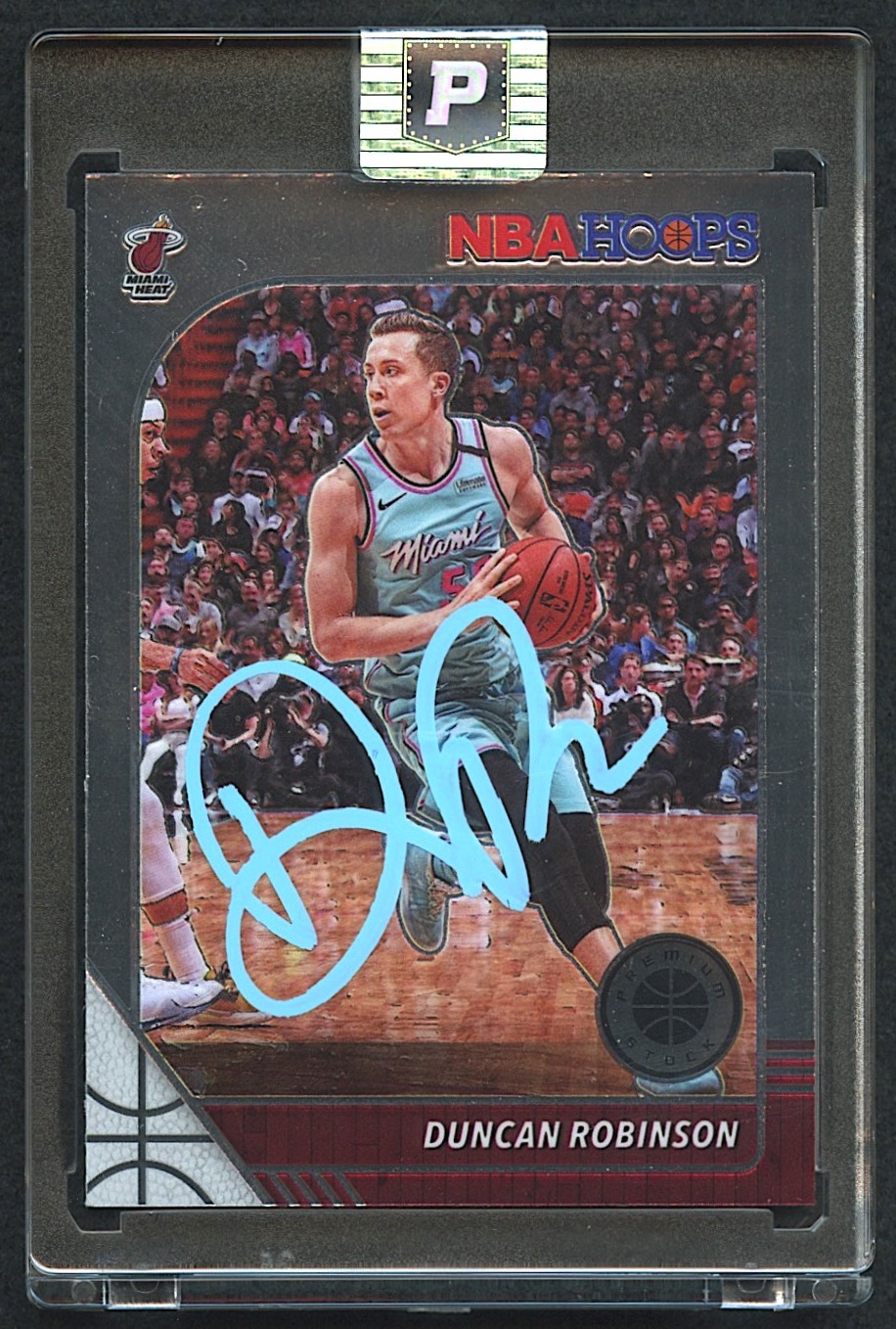 Duncan Robinson Signed 2019-20 Hoops Premium Stock #262 RC (PA Encapsulated) at PristineAuction.com Duncan Robinson Signed 2019-20 Hoops Premium Stock #262 RC (PA Encapsulated) at PristineAuction.com
