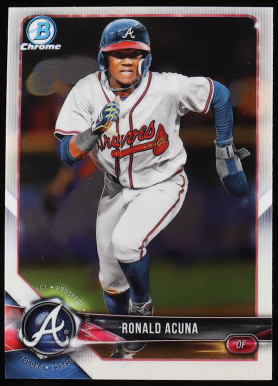 Ronald Acuna 2018 Bowman Chrome Prospects #BCP1 RC at PristineAuction.com Ronald Acuna 2018 Bowman Chrome Prospects #BCP1 RC at PristineAuction.com