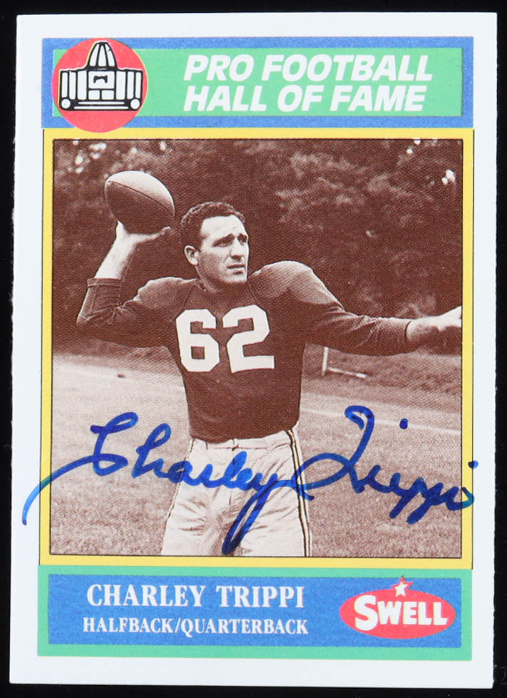 Charley Trippi Signed 1990 Swell Greats #58 (Beckett) at PristineAuction.com Charley Trippi Signed 1990 Swell Greats #58 (Beckett) at PristineAuction.com