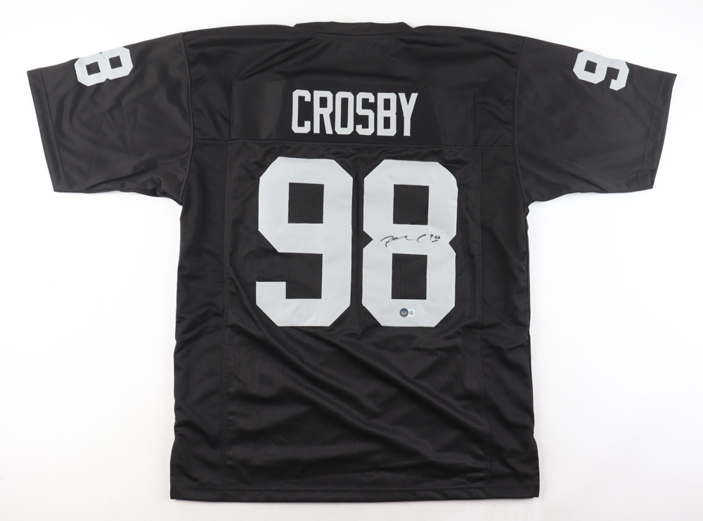 Maxx Crosby Signed Jersey (Beckett) at PristineAuction.com Maxx Crosby Signed Jersey (Beckett) at PristineAuction.com
