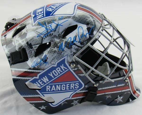 Mike Richter, Henrik Lundqvist & Igor Shesterkin Signed Rangers Full-Size Goalie Helmet (Fanatics) at PristineAuction.com Mike Richter, Henrik Lundqvist & Igor Shesterkin Signed Rangers Full-Size Goalie Helmet (Fanatics) at PristineAuction.com