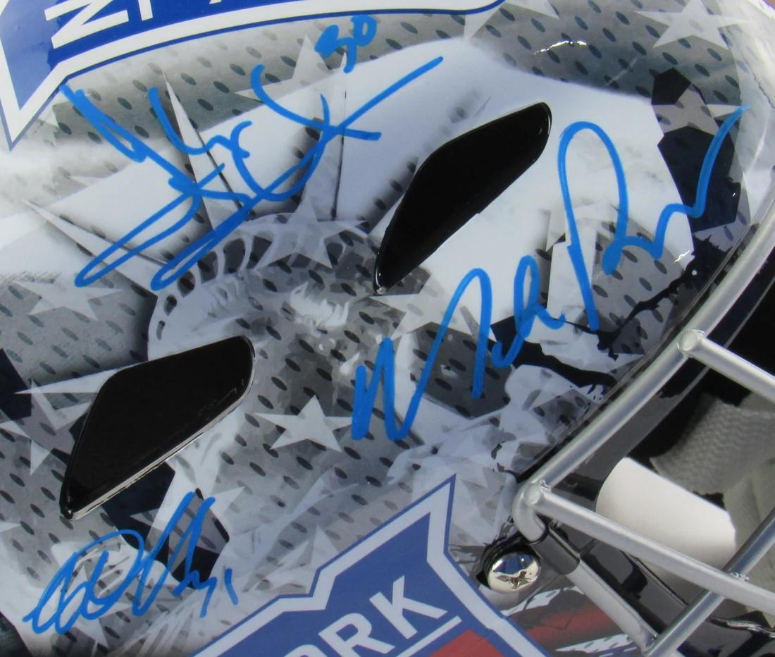 Mike Richter, Henrik Lundqvist & Igor Shesterkin Signed Rangers Full-Size Goalie Helmet (Fanatics) at PristineAuction.com Mike Richter, Henrik Lundqvist & Igor Shesterkin Signed Rangers Full-Size Goalie Helmet (Fanatics) at PristineAuction.com