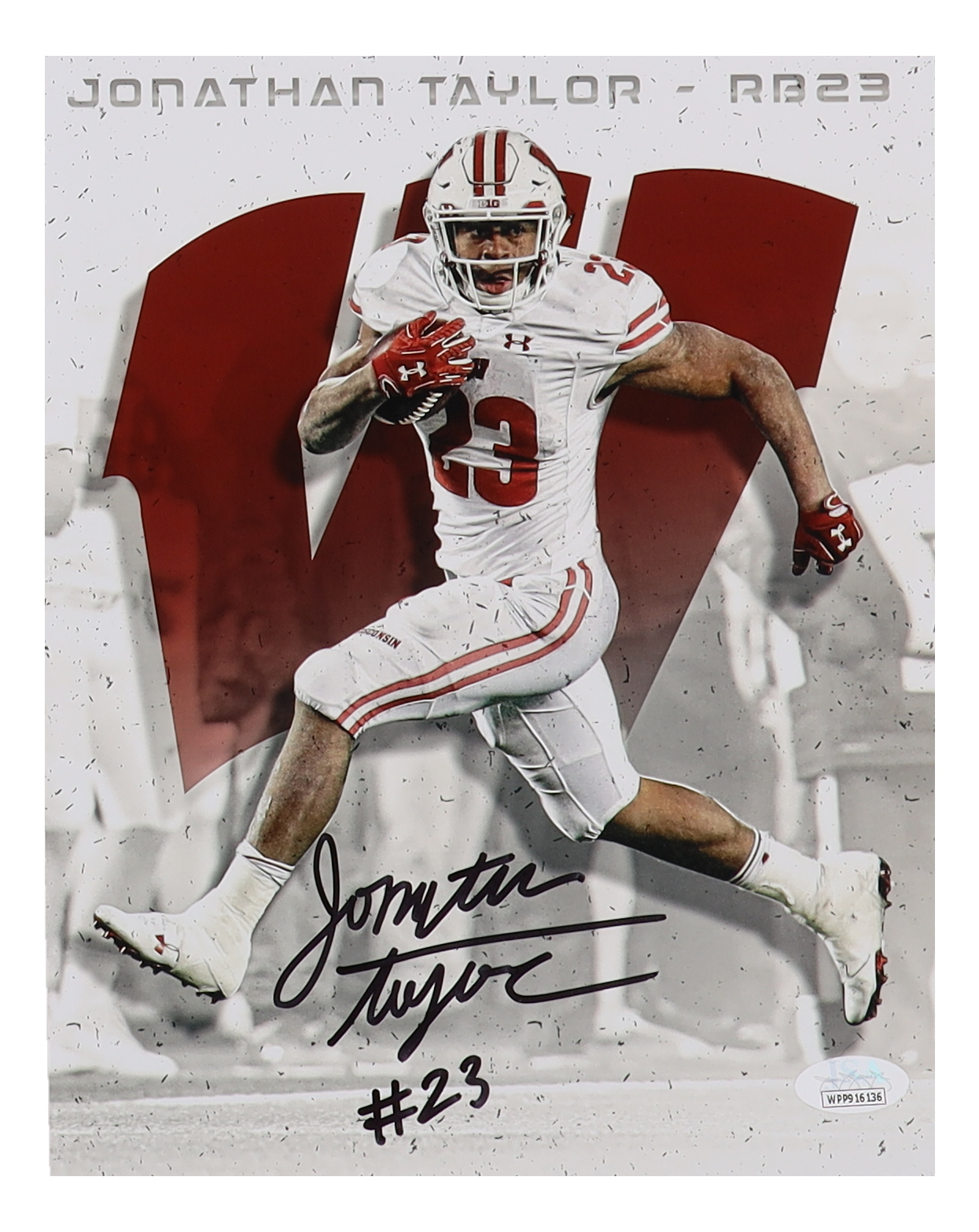 Jonathan Taylor Signed Wisconsin Badgers 8x10 Photo (JSA) at PristineAuction.com Jonathan Taylor Signed Wisconsin Badgers 8x10 Photo (JSA) at PristineAuction.com