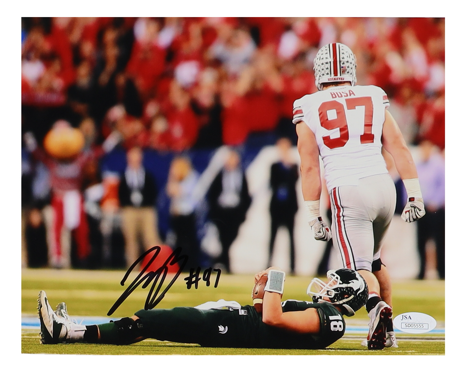 Nick Bosa Signed Ohio State Buckeyes 8x10 Photo (JSA) at PristineAuction.com Nick Bosa Signed Ohio State Buckeyes 8x10 Photo (JSA) at PristineAuction.com