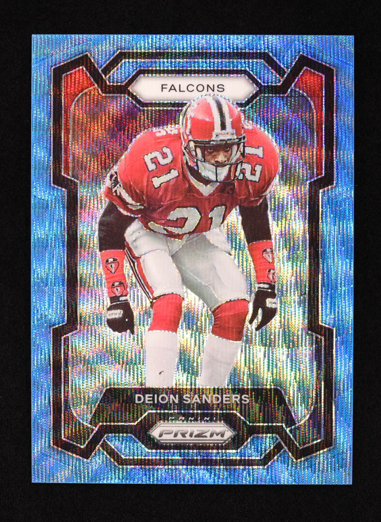 Deion Sanders 2023 Panini Prizm Prizms Blue Wave #15 #160/199 at PristineAuction.com Deion Sanders 2023 Panini Prizm Prizms Blue Wave #15 #160/199 at PristineAuction.com