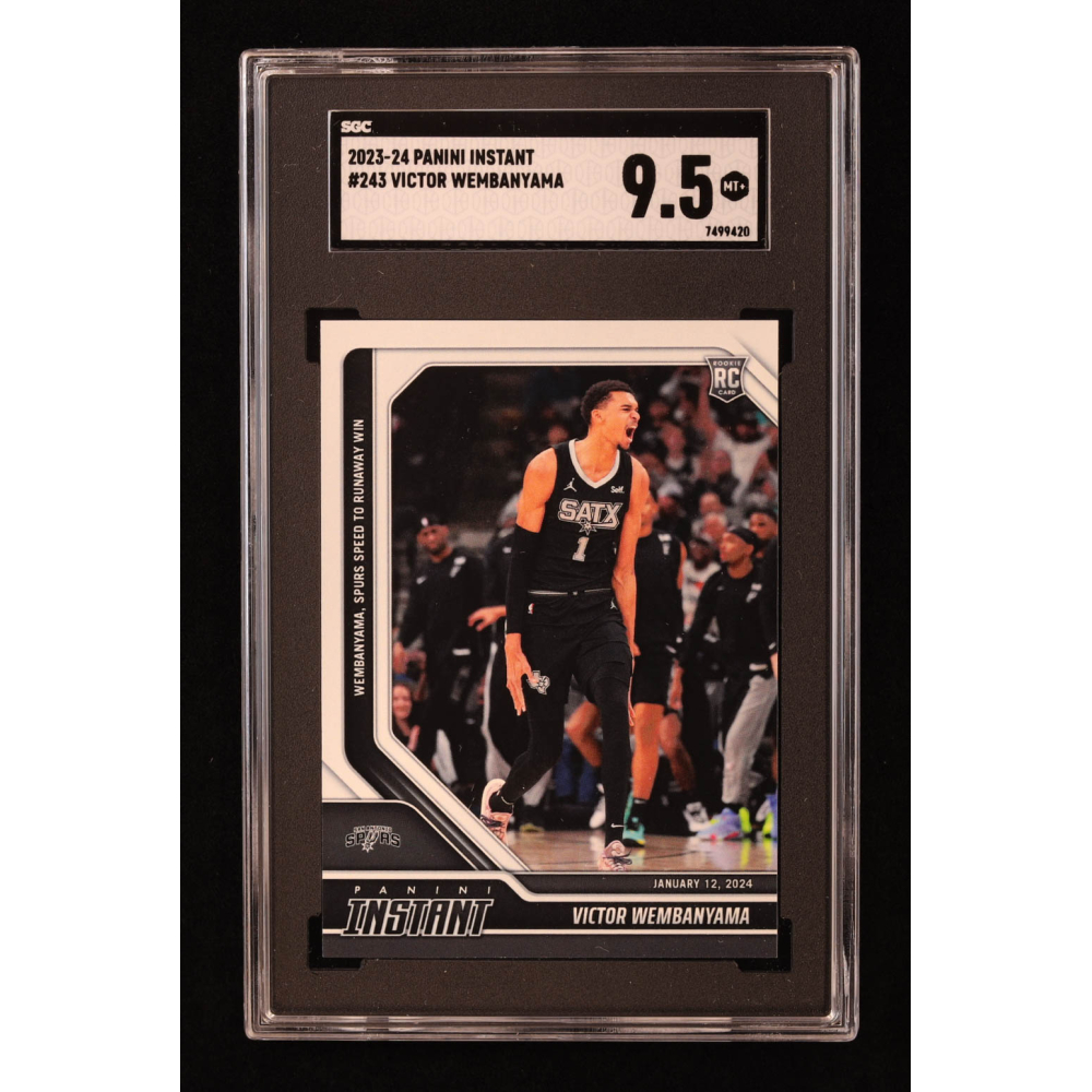 Victor Wembanyama 2023-24 Panini Instant #243 RC (SGC 9.5) at PristineAuction.com