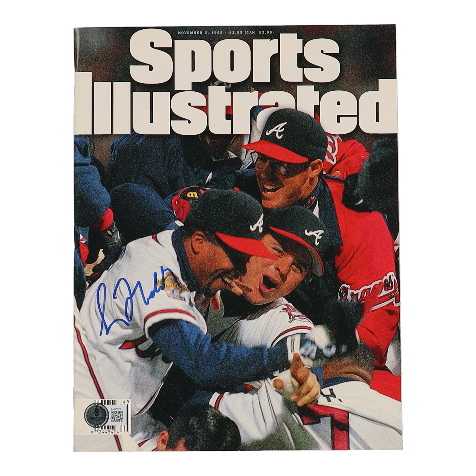 Greg Maddux Signed 1995 Sports Illustrated Magazine (Beckett) at PristineAuction.com Greg Maddux Signed 1995 Sports Illustrated Magazine (Beckett) at PristineAuction.com