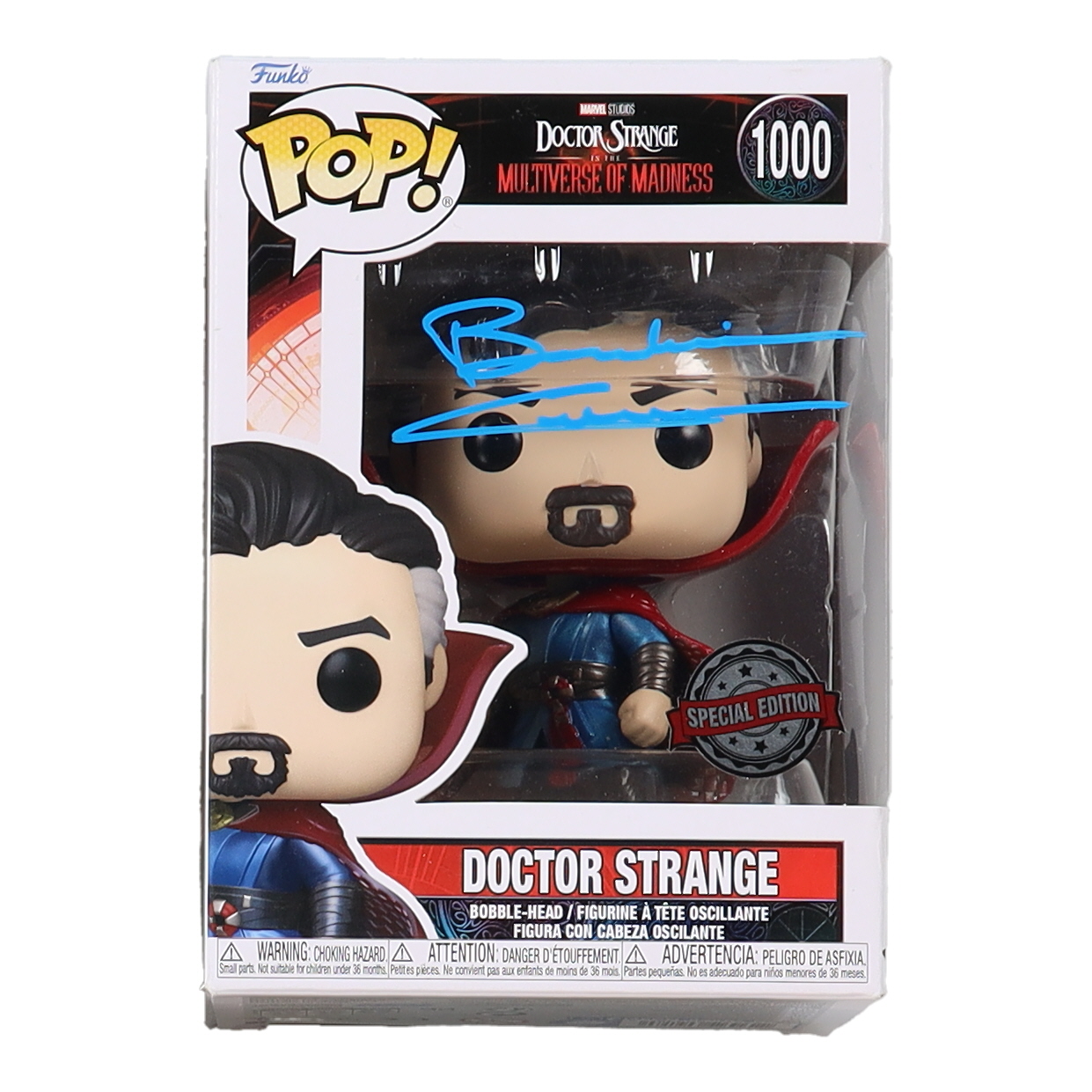 Benedict Cumberbatch Signed "Doctor Strange In The Multiverse of Madness" #1000 Doctor Strange Funko Pop! Vinyl Figure (Beckett) at PristineAuction.com Benedict Cumberbatch Signed "Doctor Strange In The Multiverse of Madness" #1000 Doctor Strange Funko Pop! Vinyl Figure (Beckett) at PristineAuction.com