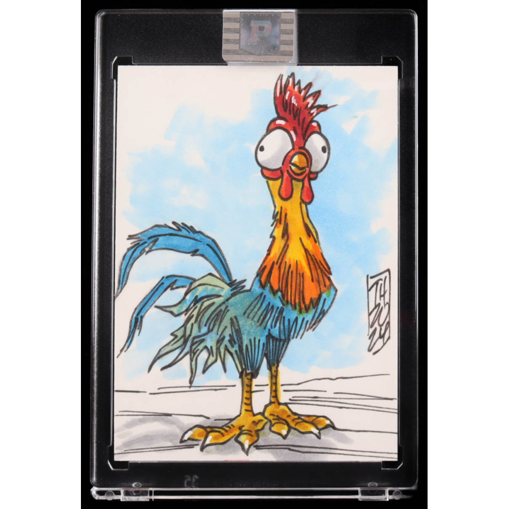 Hei Hei | Moana | Disney | Original Art Sketch Card by Tom Hodges (1/1 Original Art) at PristineAuction.com