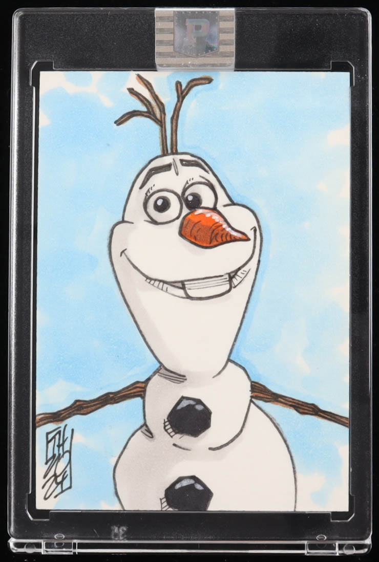 Olaf | Frozen | Disney | Original Art Sketch Card by Tom Hodges (1/1 Original Art) at PristineAuction.com Olaf | Frozen | Disney | Original Art Sketch Card by Tom Hodges (1/1 Original Art) at PristineAuction.com