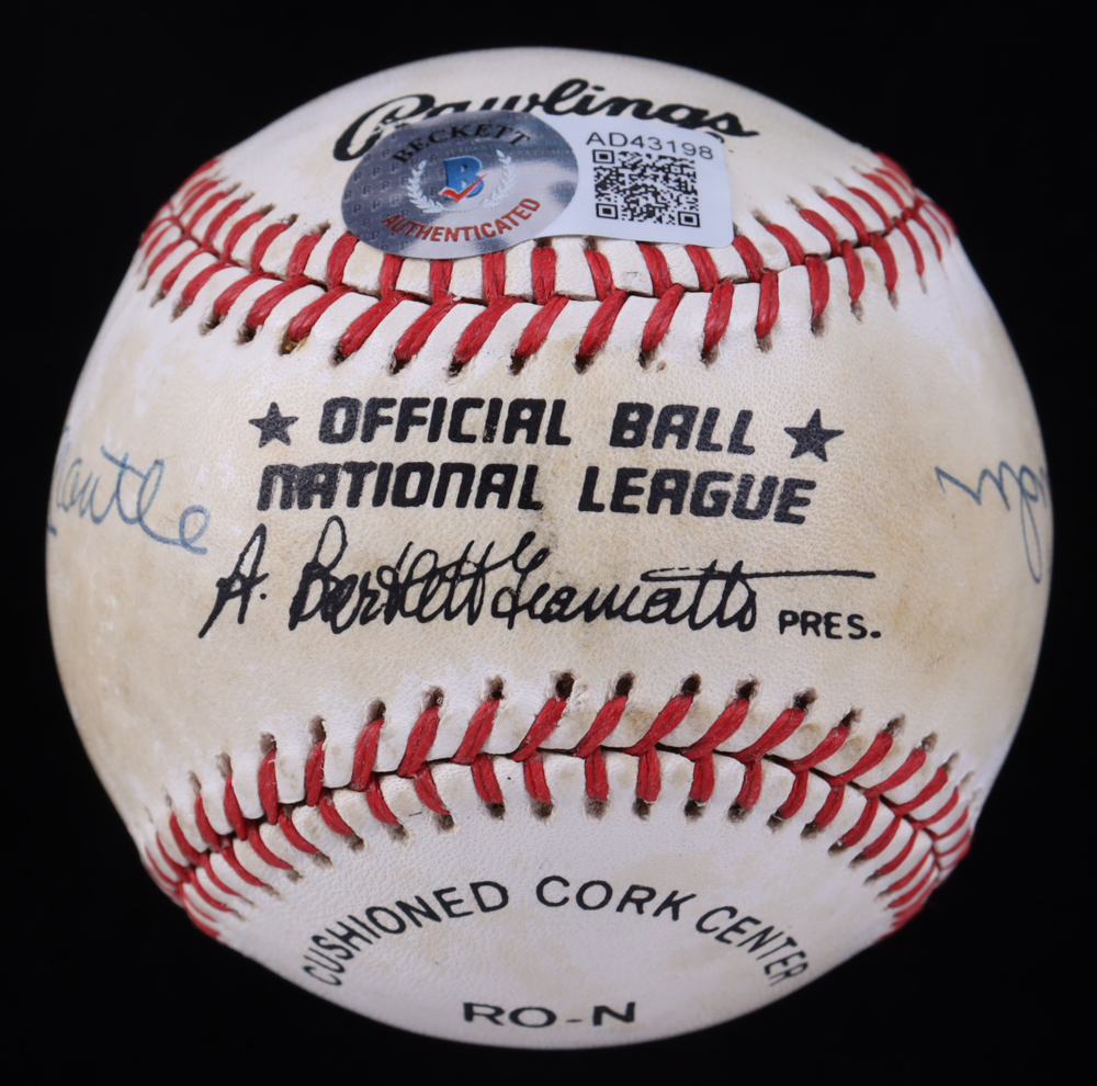 Mickey Mantle, Duke Snider & Willie Mays Signed ONL Baseball (Beckett) at PristineAuction.com Mickey Mantle, Duke Snider & Willie Mays Signed ONL Baseball (Beckett) at PristineAuction.com