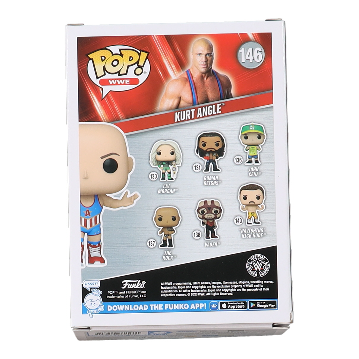 Kurt Angle Signed WWE #55 Funko Pop! Vinyl Figure Inscribed "HOF 2017" (Beckett) at PristineAuction.com Kurt Angle Signed WWE #55 Funko Pop! Vinyl Figure Inscribed "HOF 2017" (Beckett) at PristineAuction.com