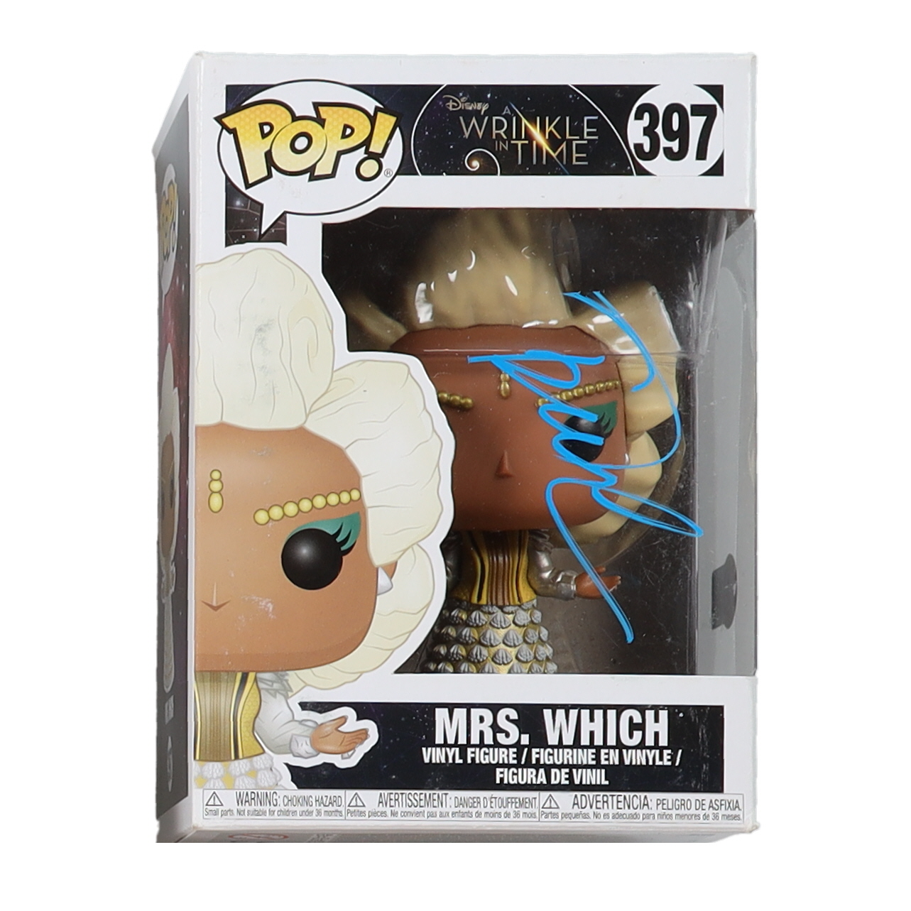 Oprah Winfrey Signed "A Wrinkle In Time" #397 Mrs. Which Funko Pop! Vinyl Figure (Beckett) at PristineAuction.com Oprah Winfrey Signed "A Wrinkle In Time" #397 Mrs. Which Funko Pop! Vinyl Figure (Beckett) at PristineAuction.com